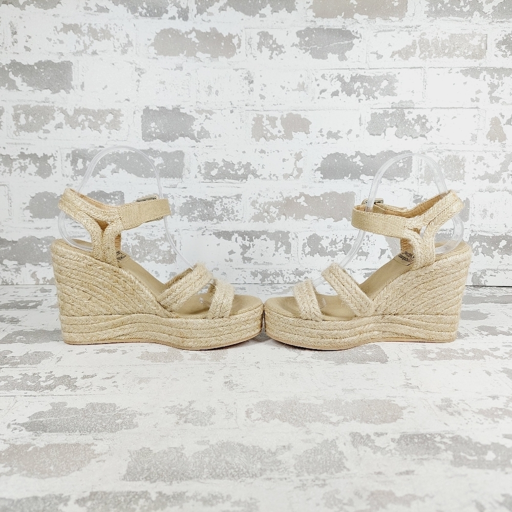 NEW Jeffrey Campbell’s Braided Espadrilles Buckle Ankle Strap Wedge Sandals D811 - Picture 7 of 11